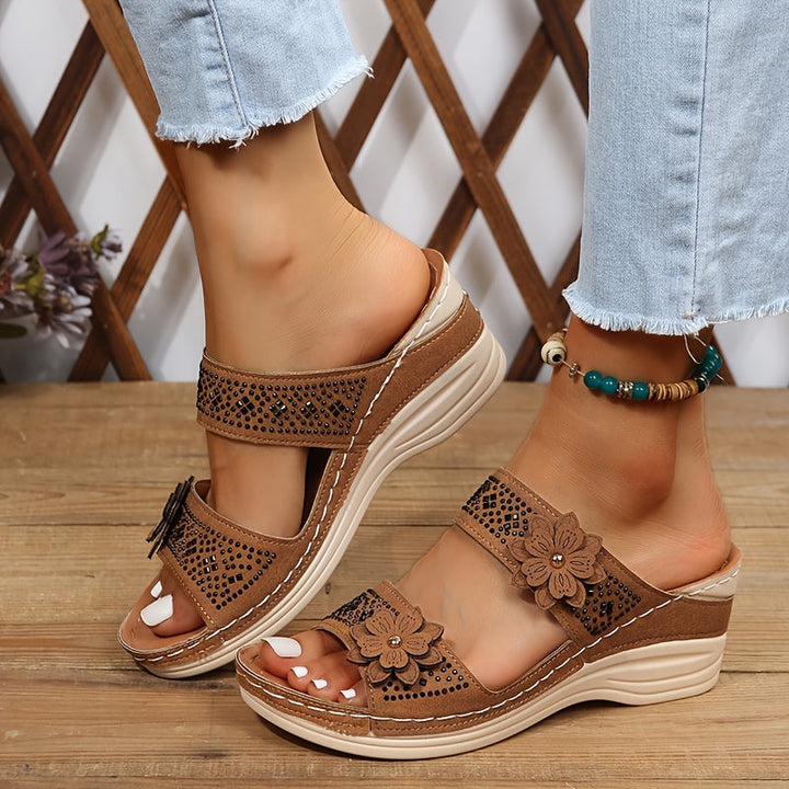 Mode Lumiére™| Rosalie Comfortable Wedge Sandals