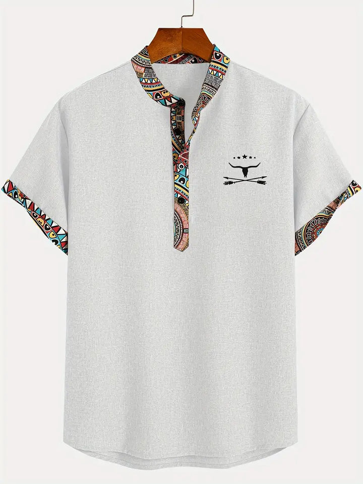 Elegant short-sleeved shirt