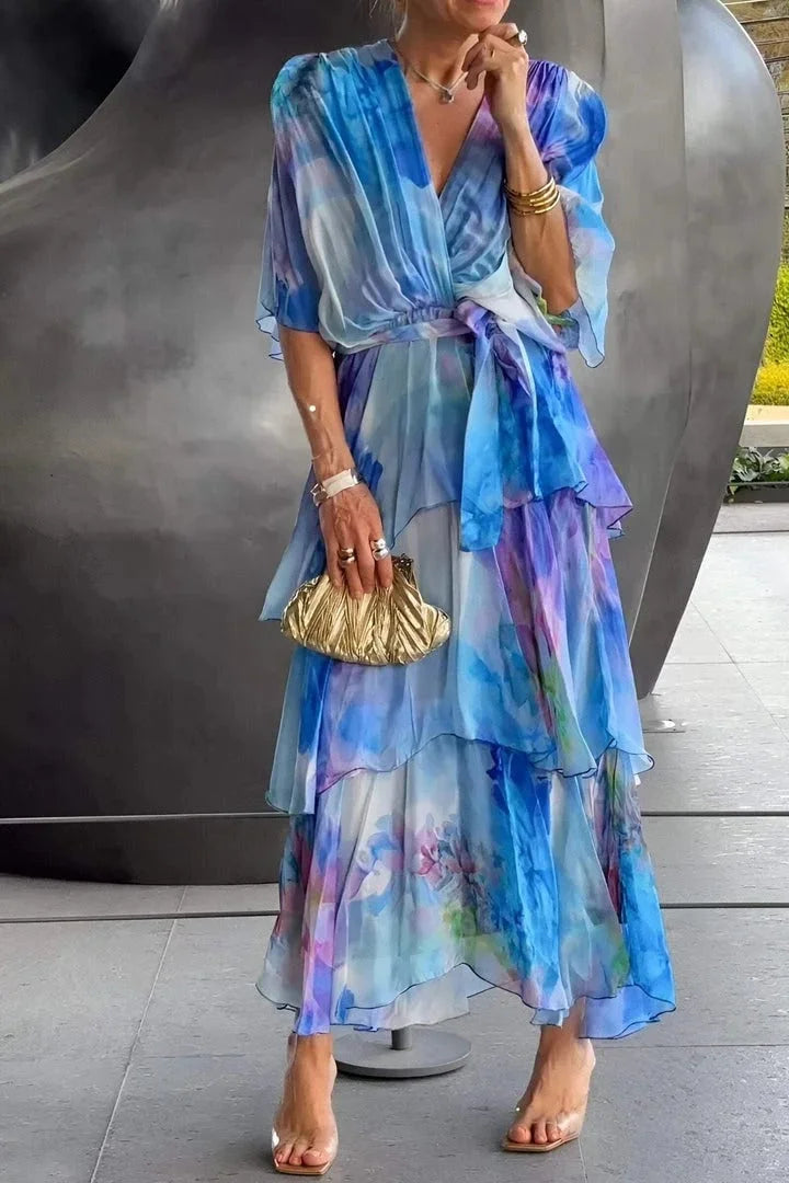 Cassia – Elegant chiffon dress