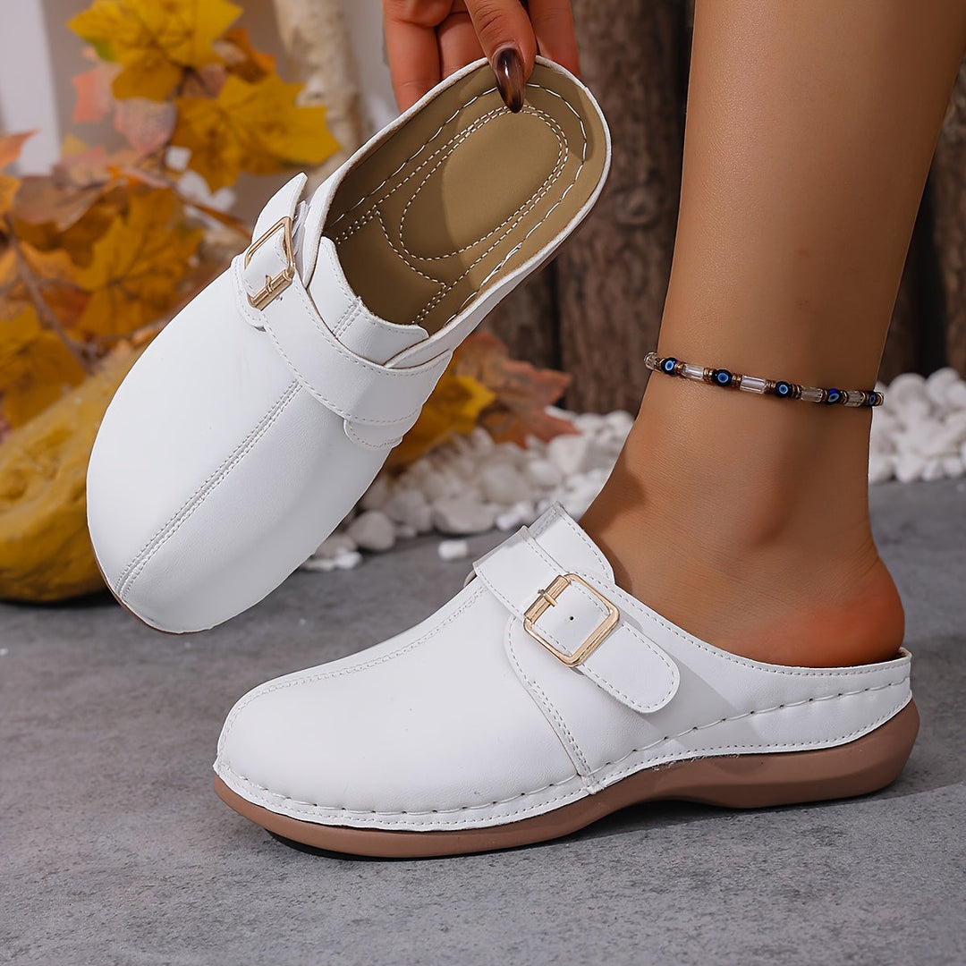Velina | Everyday Comfort Buckle Clogs
