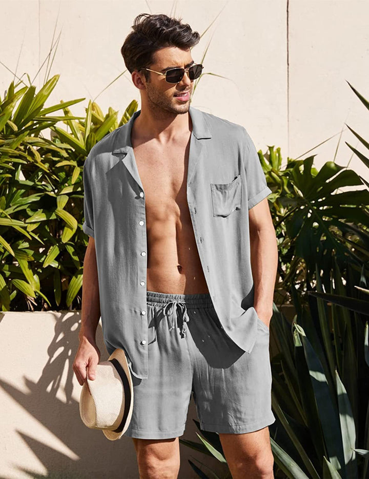 Owen | Men's Luxury Linen Set