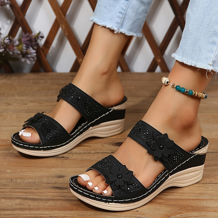 Mode Lumiére™| Rosalie Comfortable Wedge Sandals