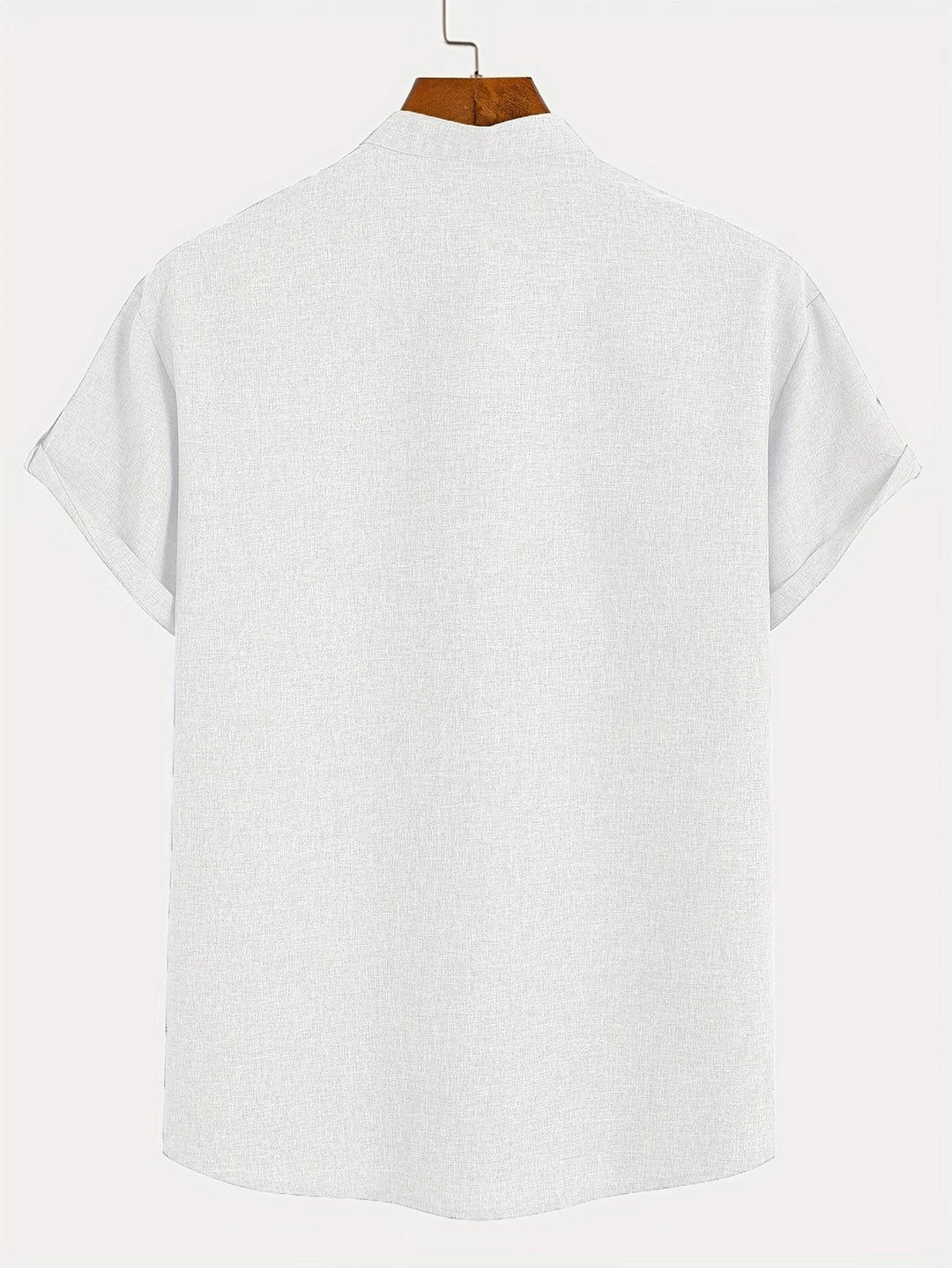 Light Mode | Stylish short-sleeve stand-collar shirt