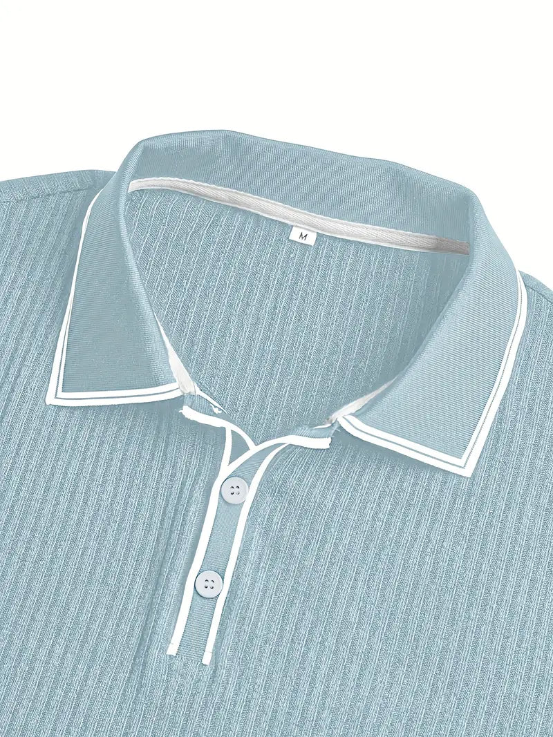 Mode Lumiére™| Elegant short-sleeved polo shirt