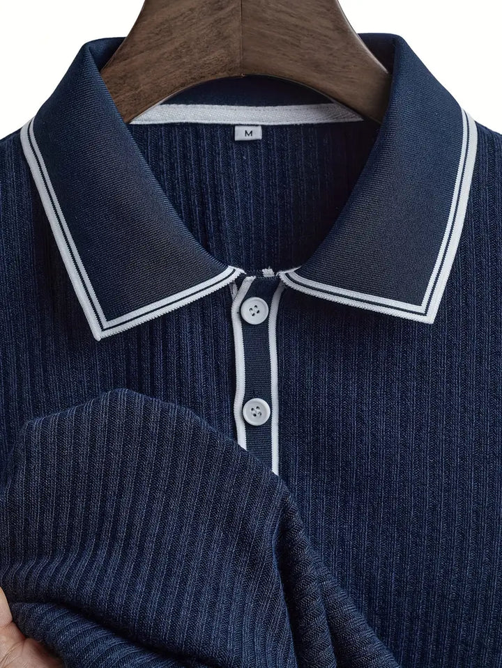 Mode Lumiére™| Elegant short-sleeved polo shirt