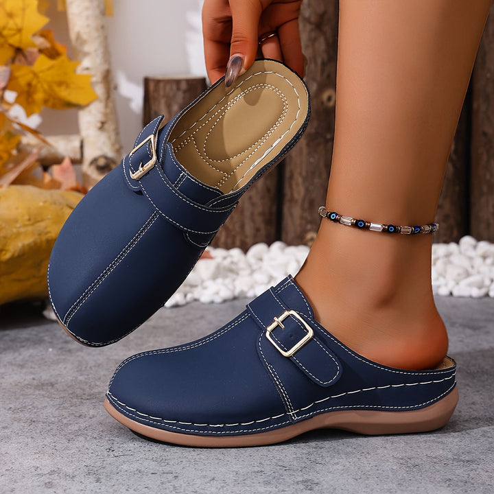 Velina | Everyday Comfort Buckle Clogs