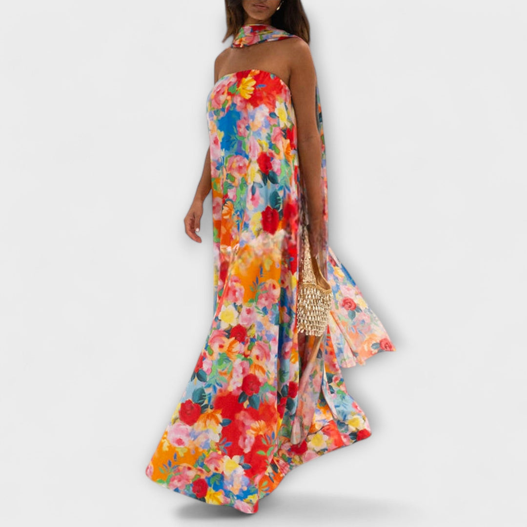 Harlow - Floral Off-The-Shoulder Maxi Dress