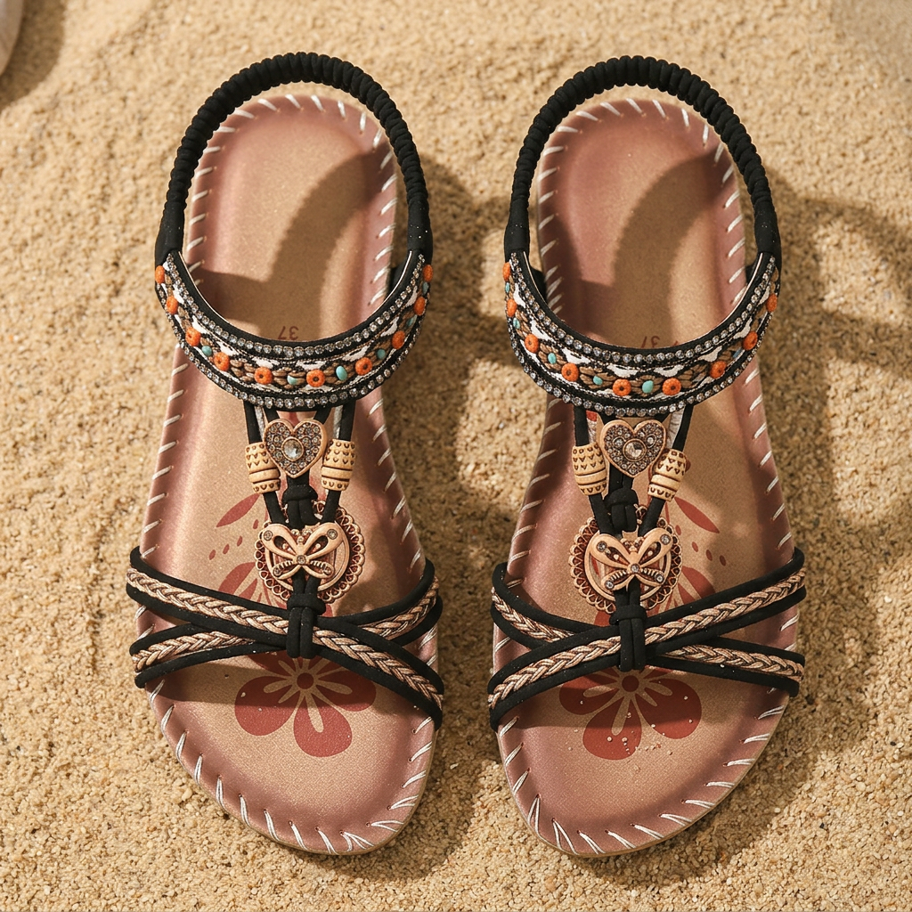 Mode Lumiére™ | Margot Comfortable Bohemian Sandals
