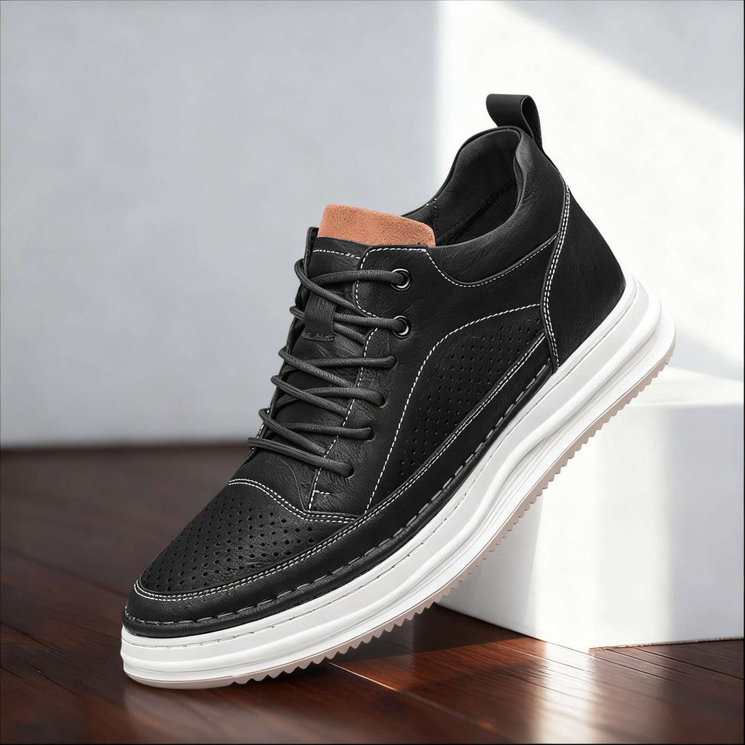 Velor Minimal | Leather Sneakers