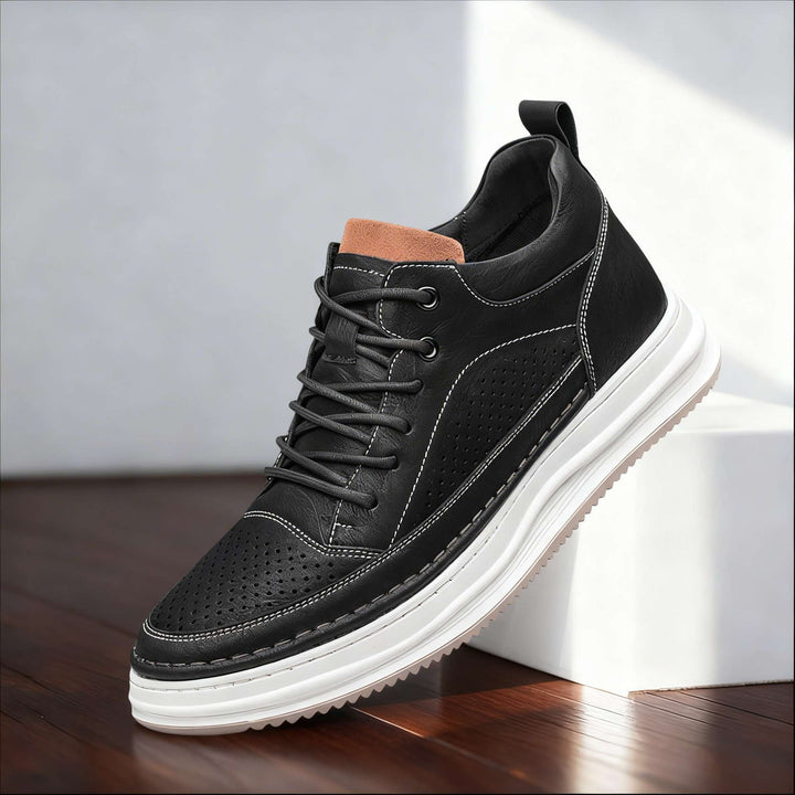 Velor Minimal | Leather Sneakers