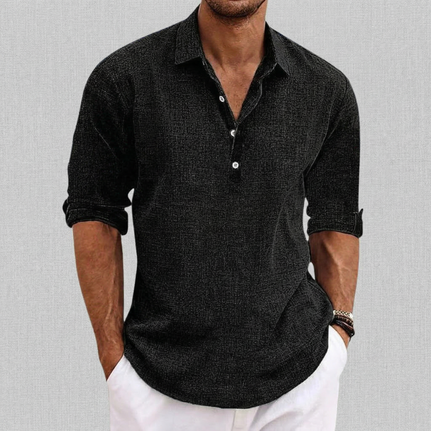 Caleb | Refined Button-Front Classic Shirt