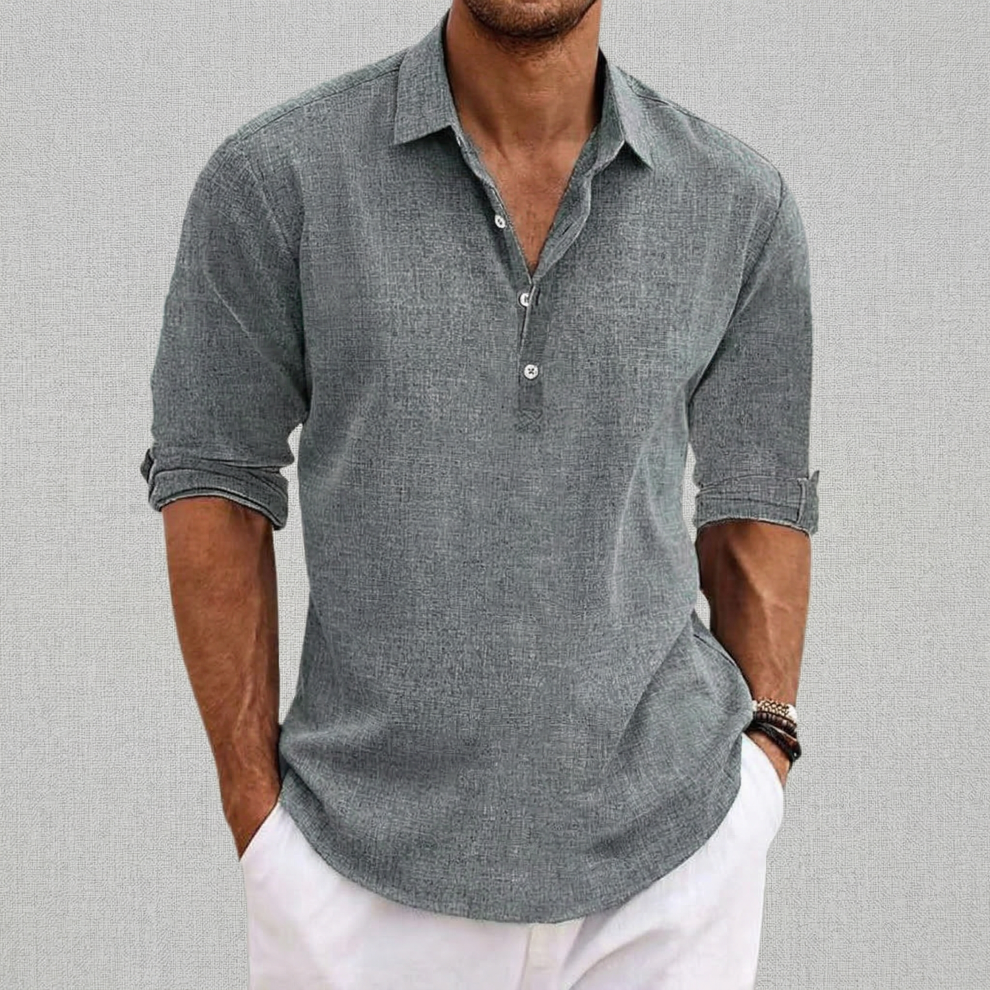 Caleb | Refined Button-Front Classic Shirt