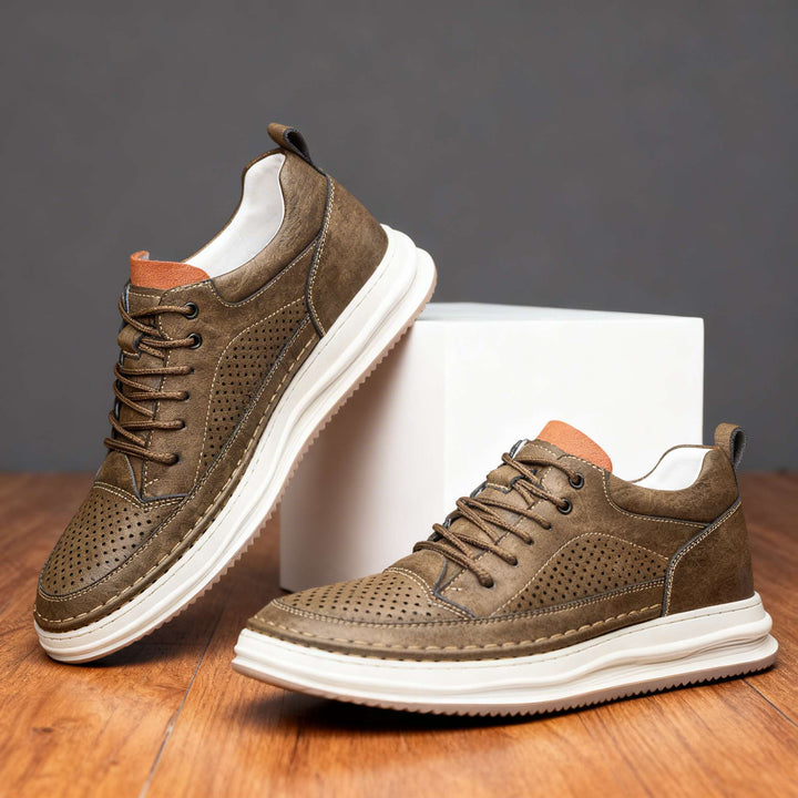 Velor Minimal | Leather Sneakers