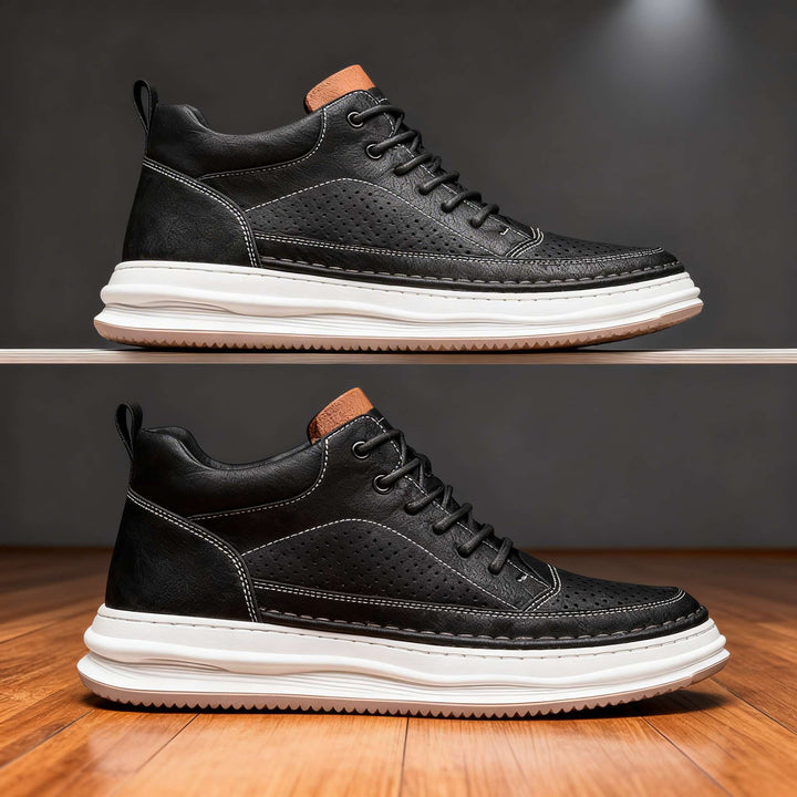 Velor Minimal | Leather Sneakers