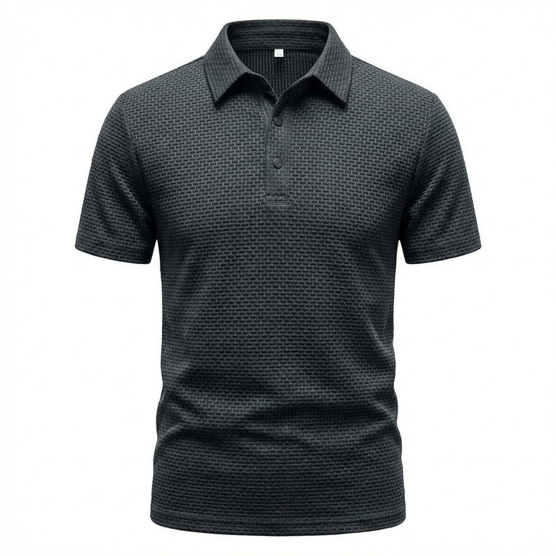Éliot™ | Men's Textured Polo — Lightweight, Breathable, Impeccable