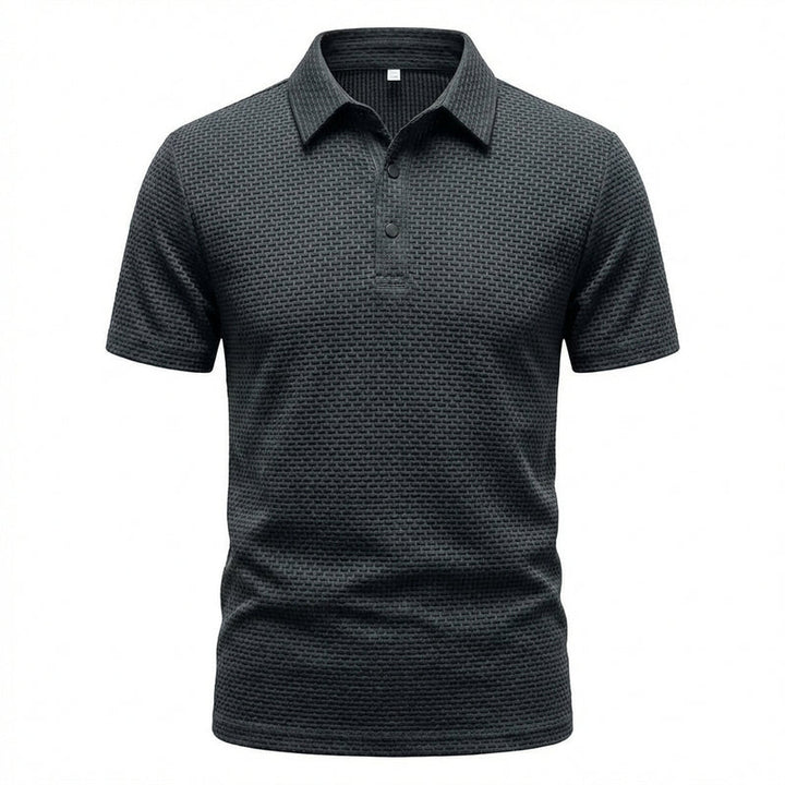 Éliot™ | Men's Textured Polo — Lightweight, Breathable, Impeccable