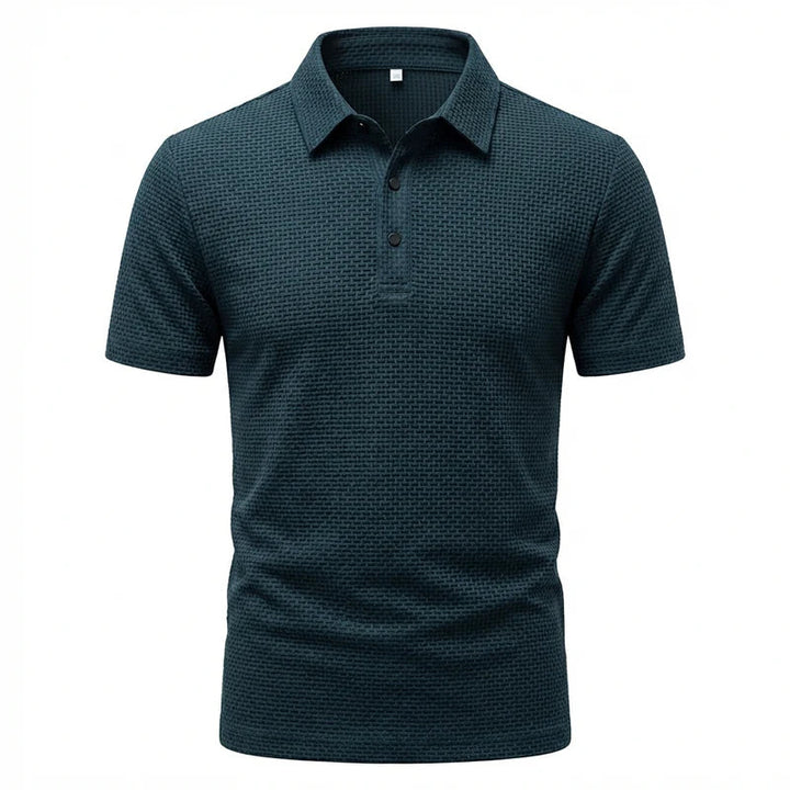 Éliot™ | Men's Textured Polo — Lightweight, Breathable, Impeccable