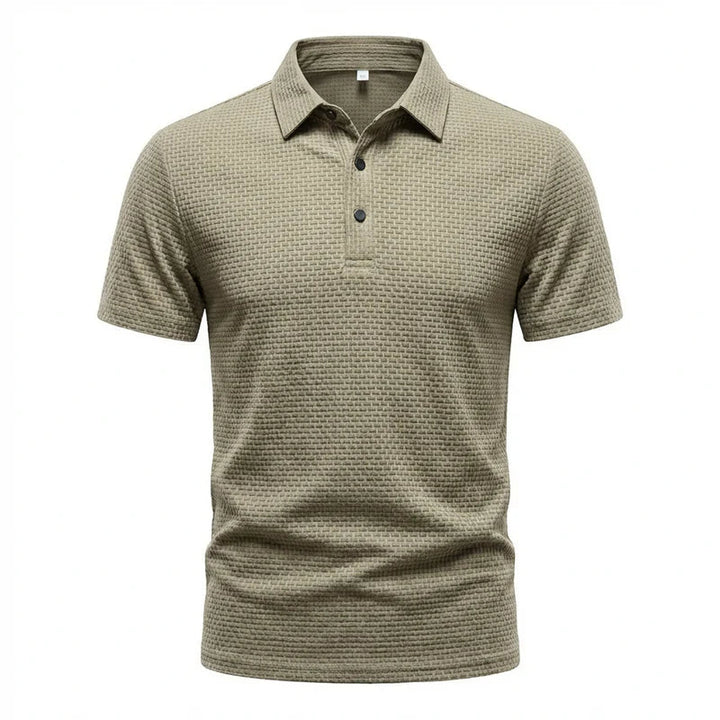 Éliot™ | Men's Textured Polo — Lightweight, Breathable, Impeccable