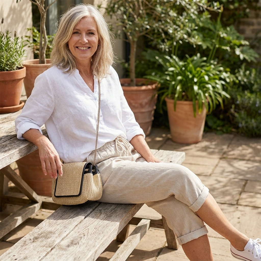 Céleste | Lightweight Linen-Cotton Shorts