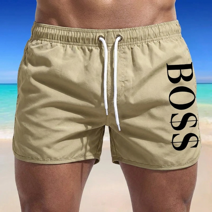 Mode Lumiére™ | Stylish Boss Swim Shorts