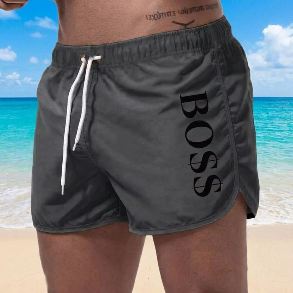 Mode Lumiére™ | Stylish Boss Swim Shorts