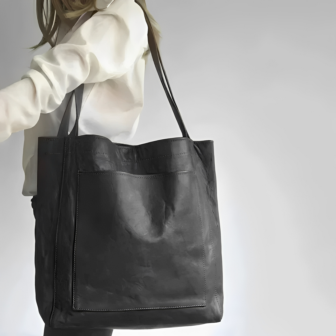 Toni - Elegant Suede-Lined Leather Bag