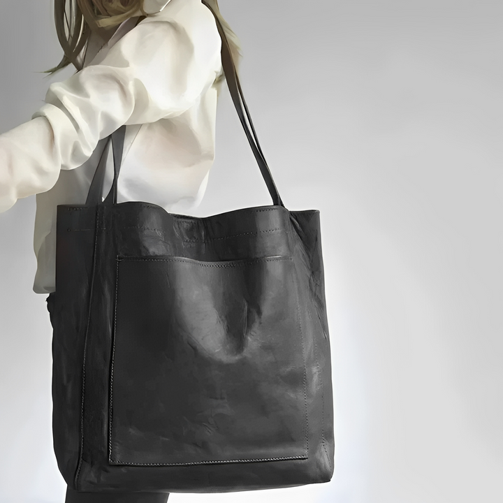 Toni - Elegant Suede-Lined Leather Bag
