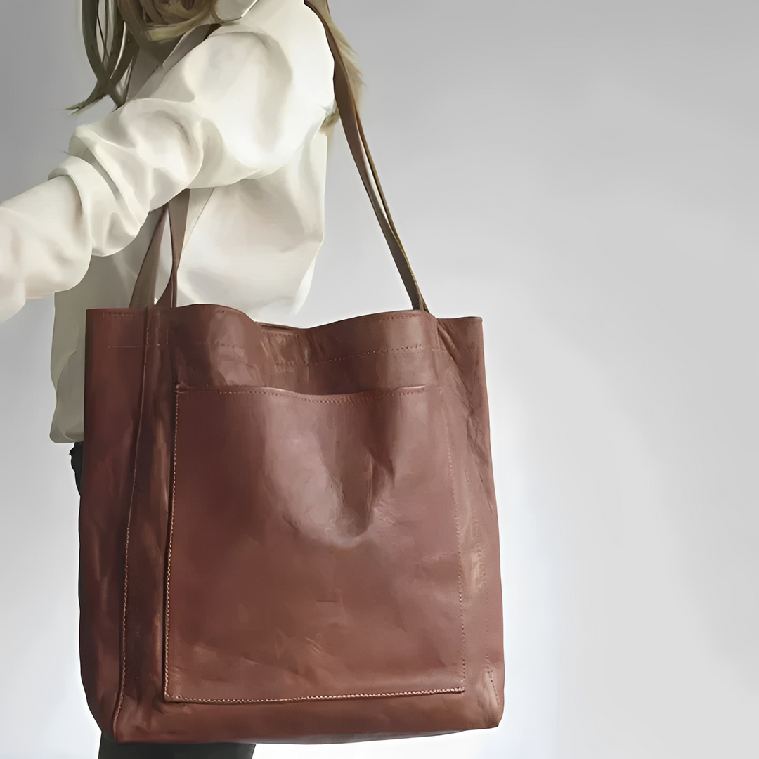 Toni - Elegant Suede-Lined Leather Bag