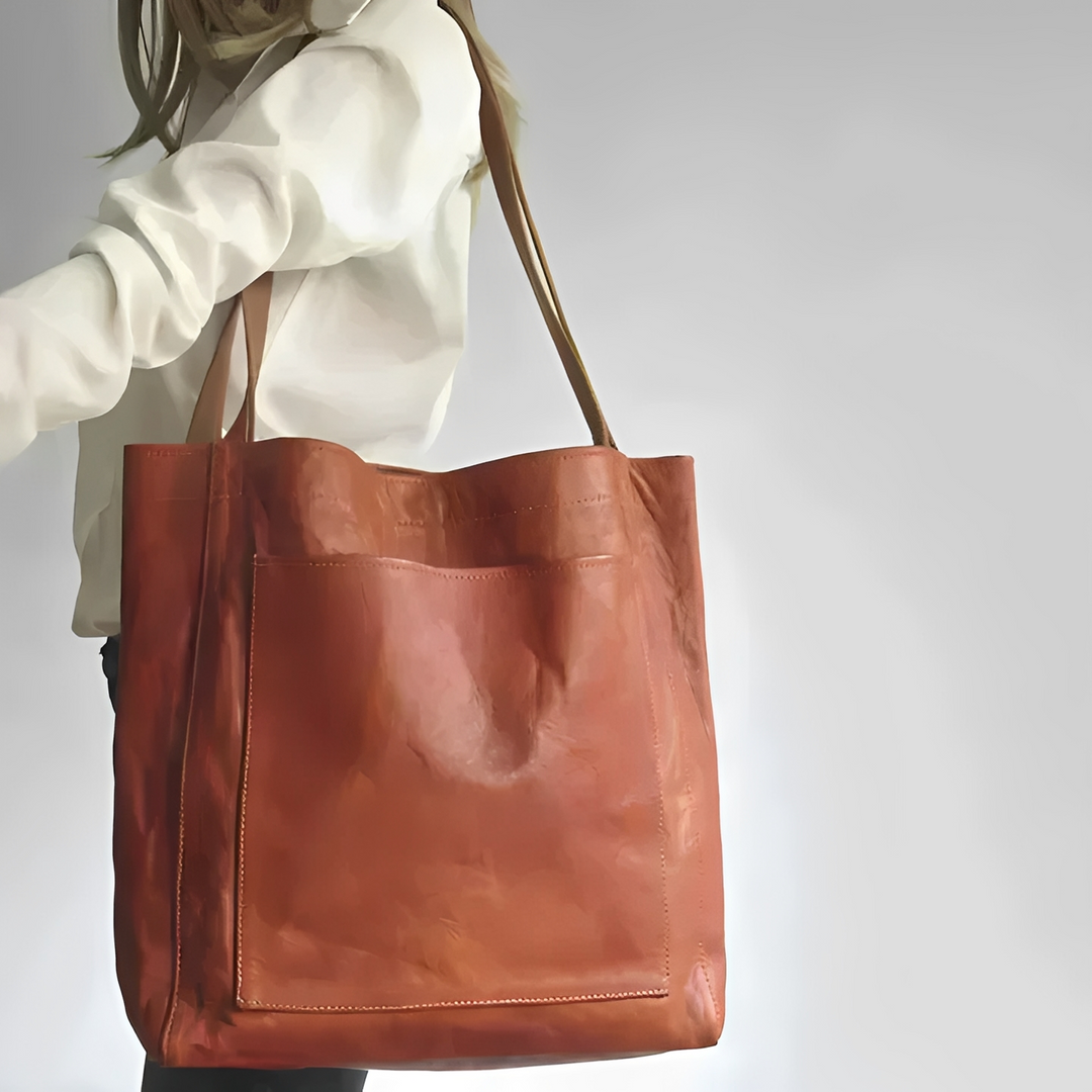 Toni - Elegant Suede-Lined Leather Bag