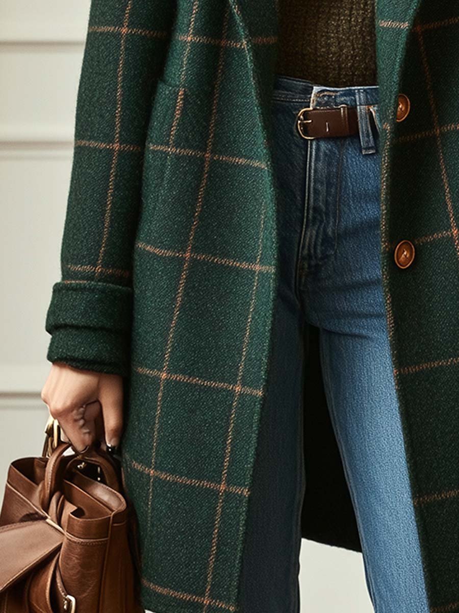 Arvae – Elegant checked coat