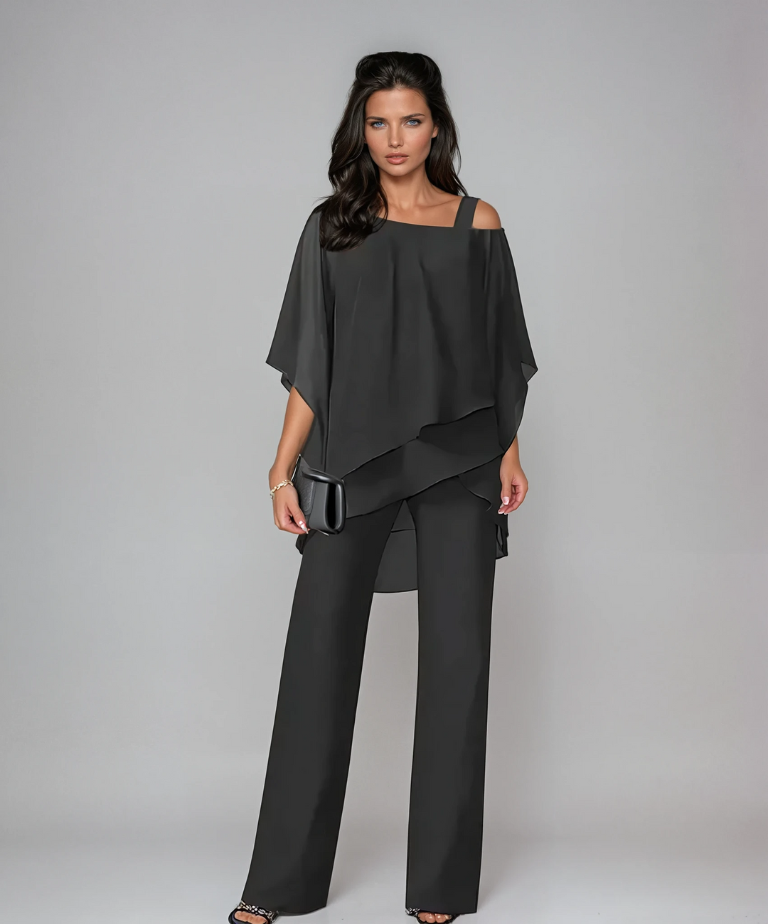 Mode Lumiére™| Elegant Flowy Two-Piece Set Lucie