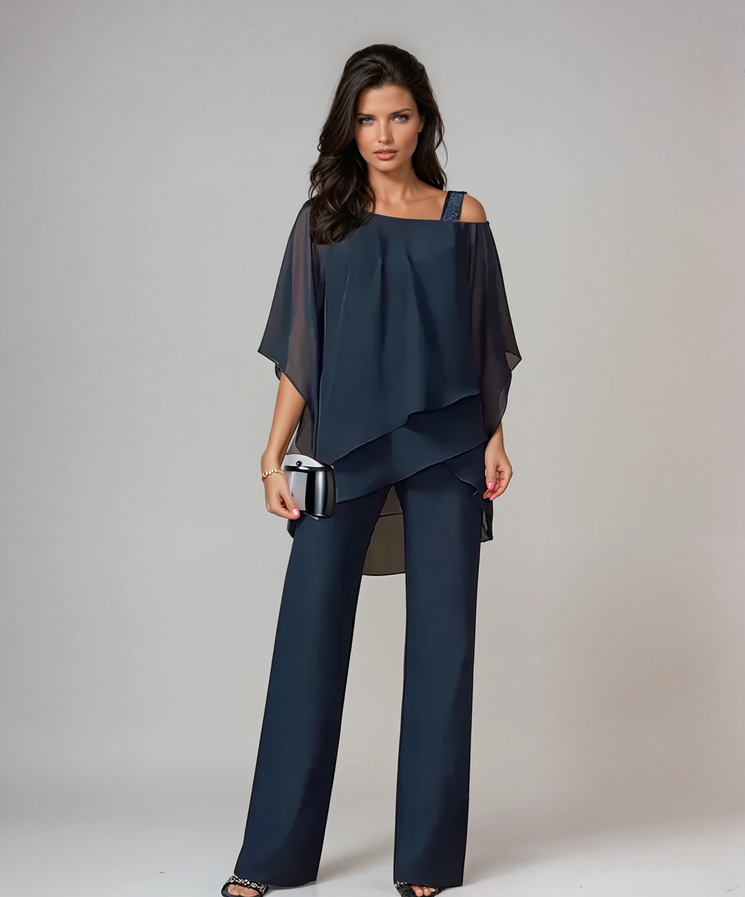 Mode Lumiére™| Elegant Flowy Two-Piece Set Lucie