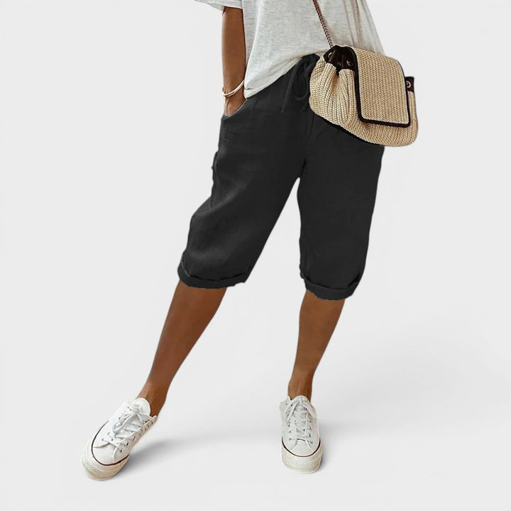 Céleste | Lightweight Linen-Cotton Shorts