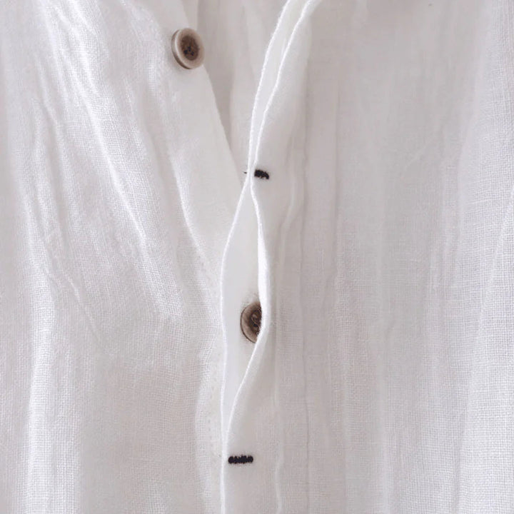 Mode Lumiére™ | Stylish Short-Sleeved Button-Down Shirt