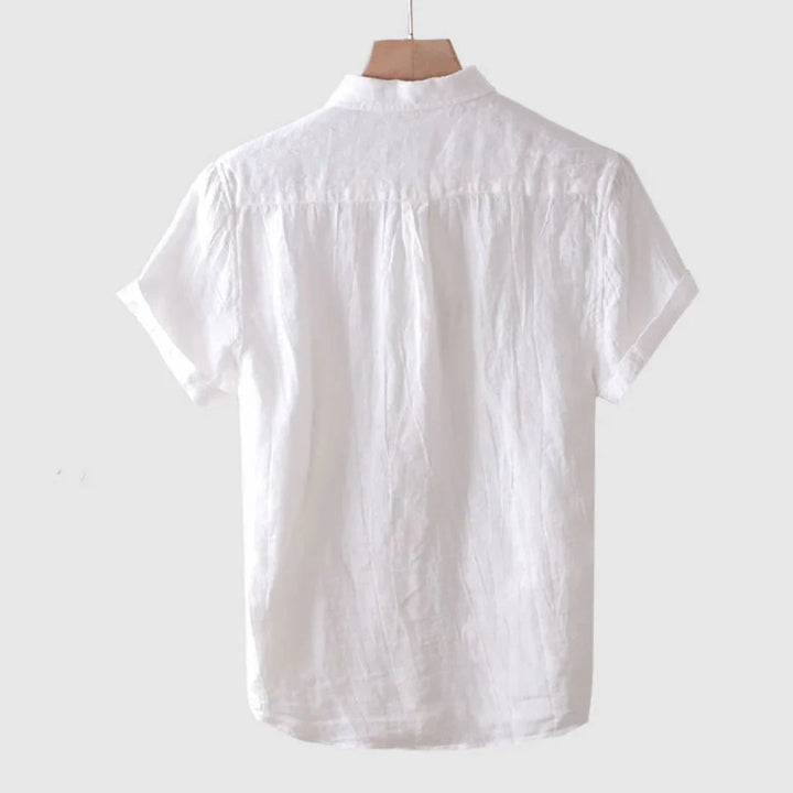 Mode Lumiére™ | Stylish Short-Sleeved Button-Down Shirt