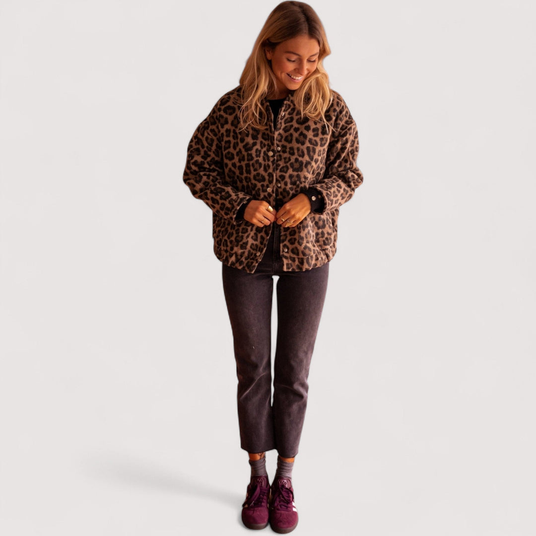 Light mode| Trendy leopard print jacket
