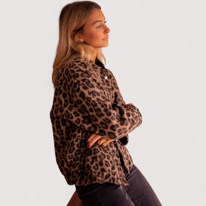 Light mode| Trendy leopard print jacket