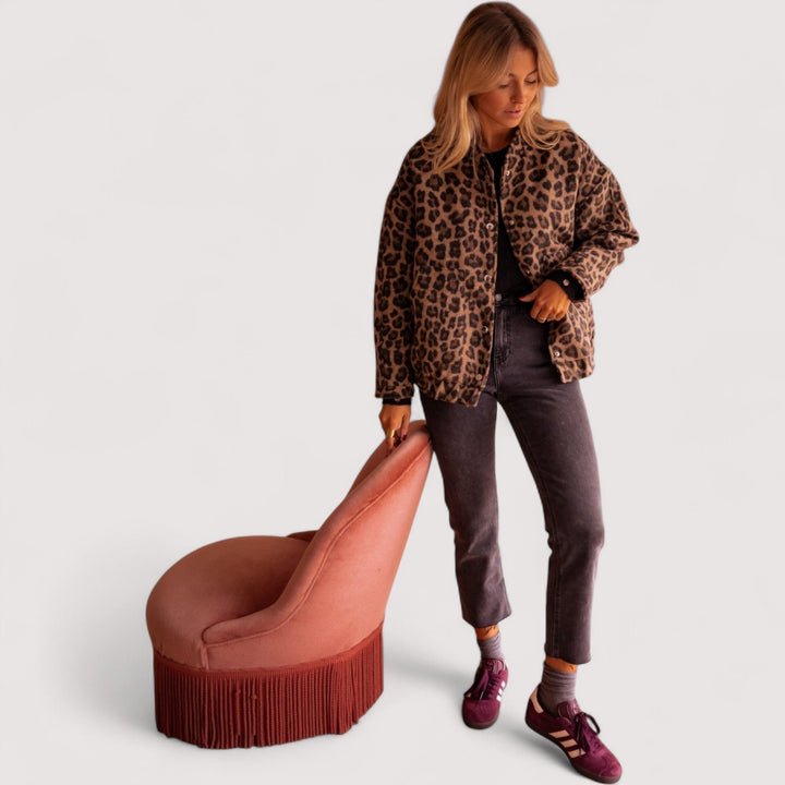 Light mode| Trendy leopard print jacket