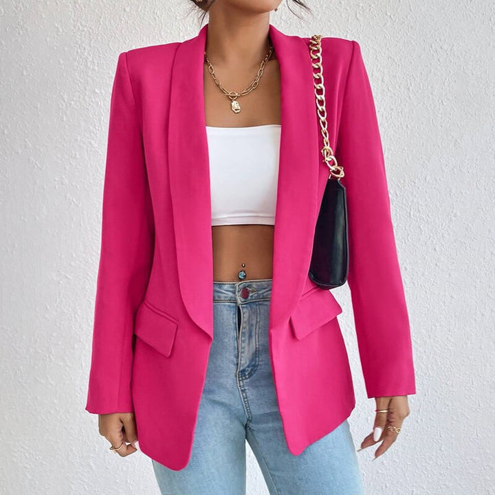 Women's Long Sleeve Open Front Blazer | Elegant