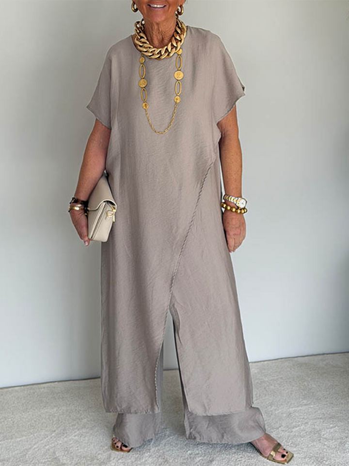 Solène | Loose Asymmetrical Set Comfortable Elegant