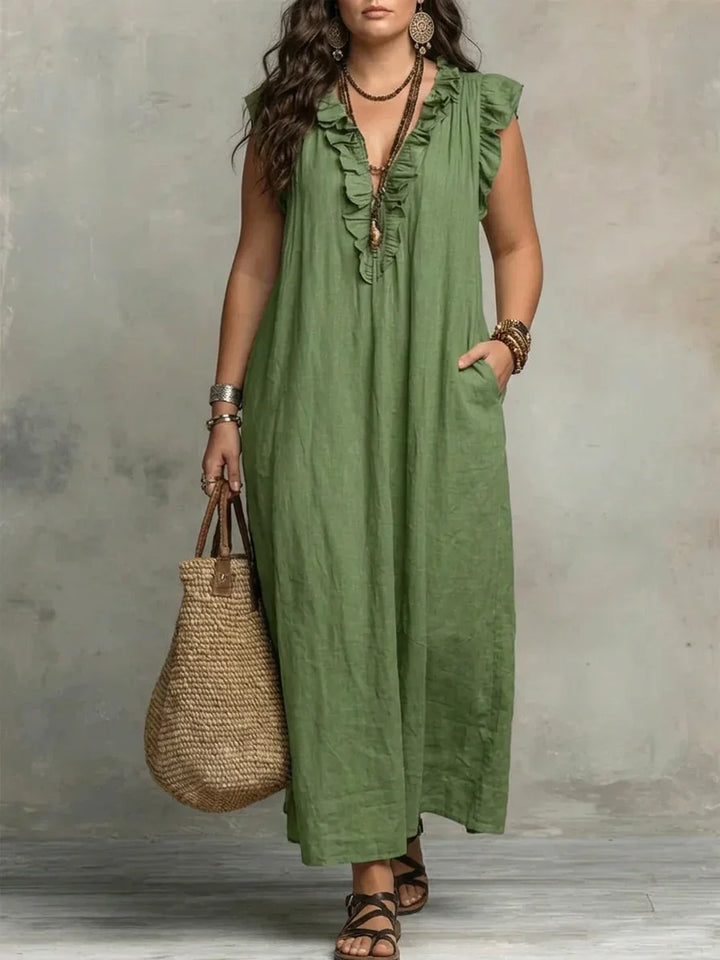 Sienna | Bohemian Ruffled Maxi Dress