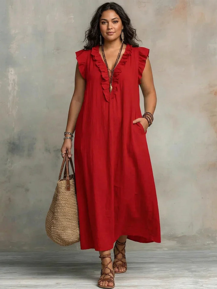 Sienna | Bohemian Ruffled Maxi Dress