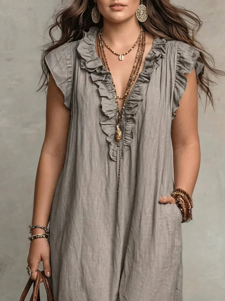 Sienna | Bohemian Ruffled Maxi Dress