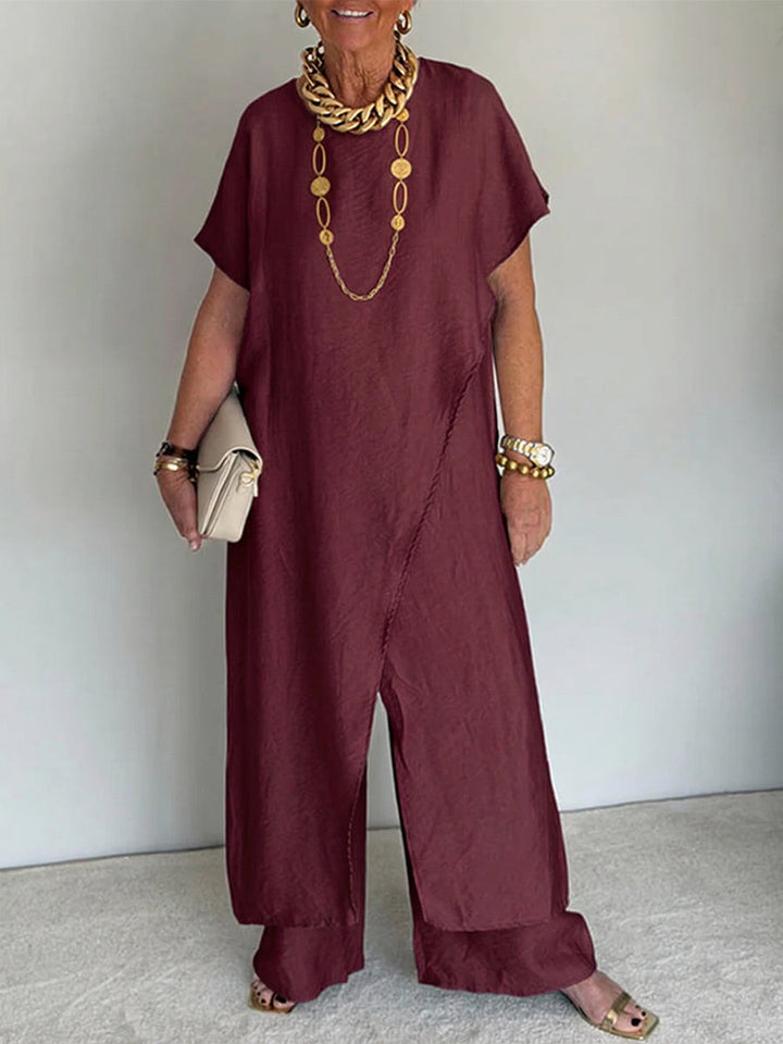 Solène | Loose Asymmetrical Set Comfortable Elegant