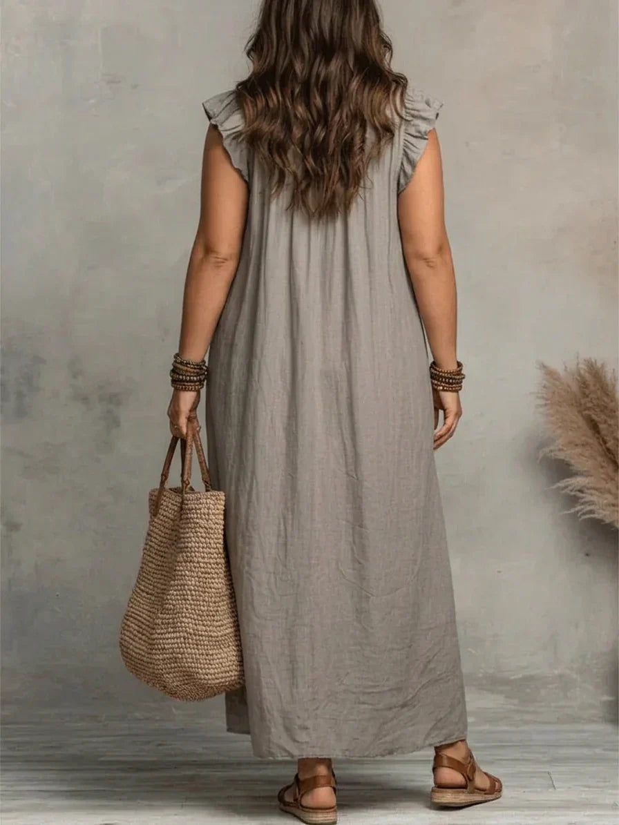 Sienna | Bohemian Ruffled Maxi Dress
