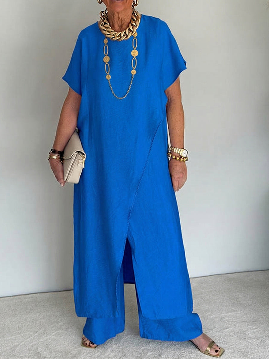 Solène | Loose Asymmetrical Set Comfortable Elegant