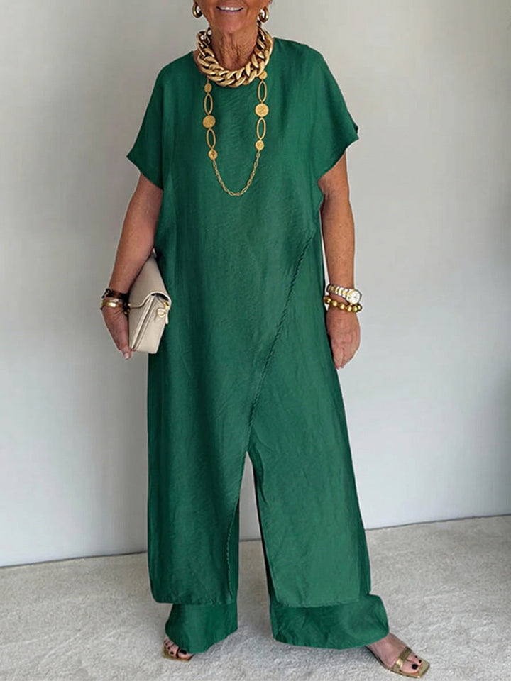 Solène | Loose Asymmetrical Set Comfortable Elegant