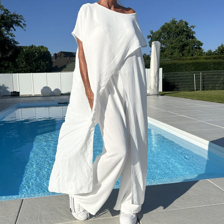Gabbie™ Elegant Off-the-Shoulder Two-Piece Set