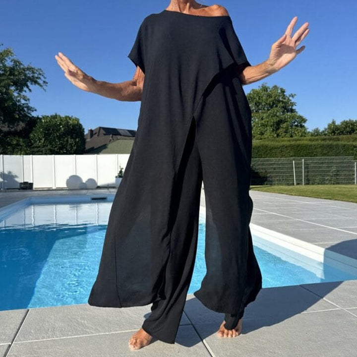 Gabbie™ Elegant Off-the-Shoulder Two-Piece Set
