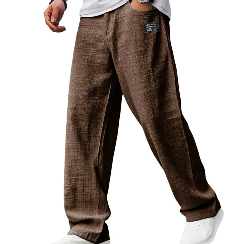 Mode Lumiére™ | Men's Breathable Straight-Leg Trousers